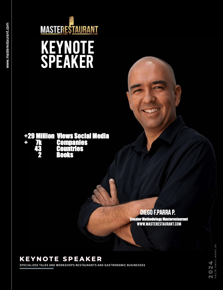 Keynote Speaker specialized talks and workshops restaurants and gastronomic businesses