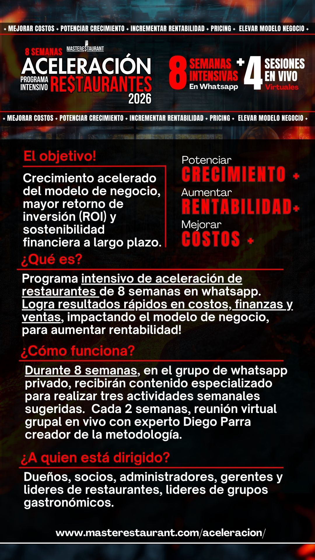Programa curso de aceleración de restaurantes rentables 