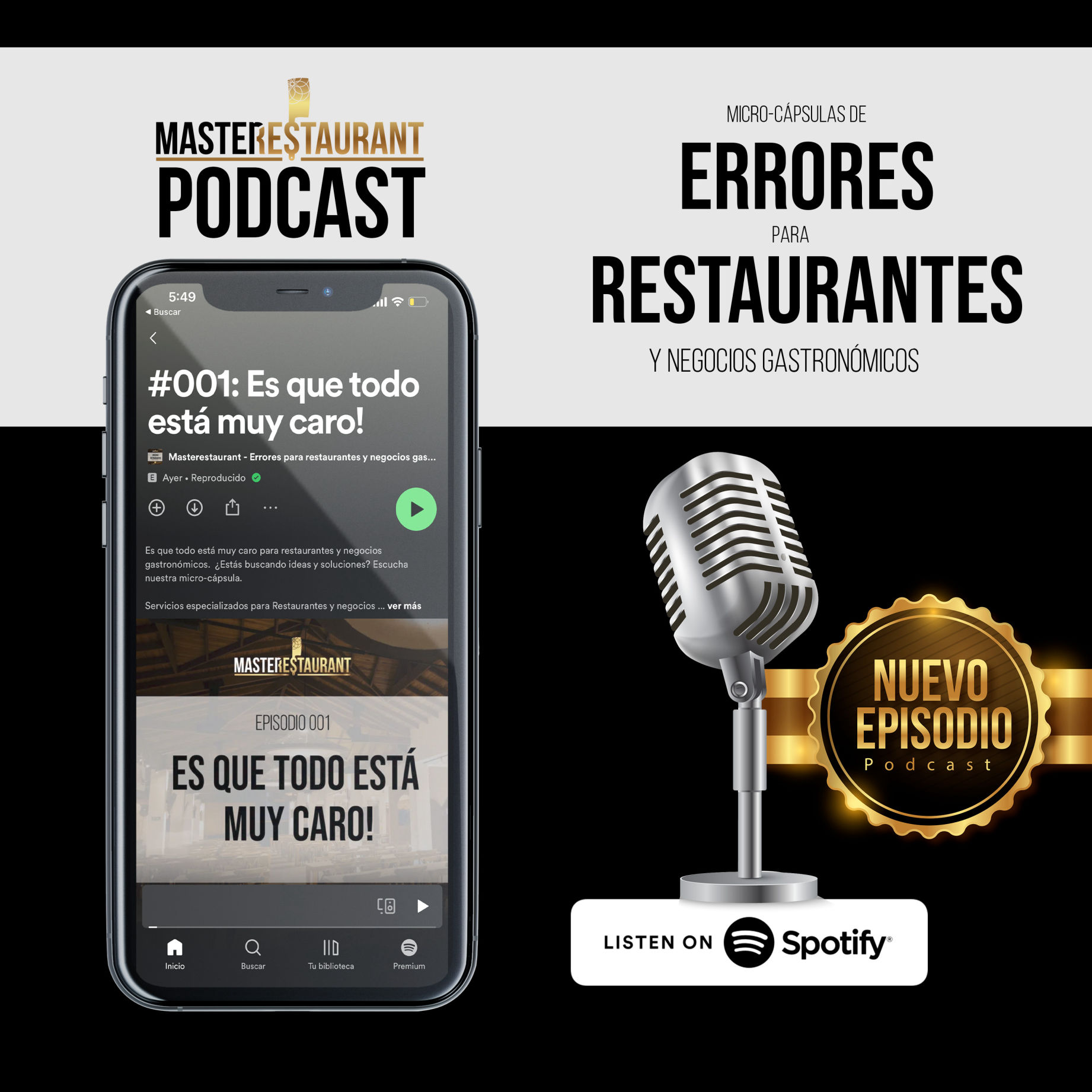 Masterestaurant - Episodio #001 Podcast Restaurantes: Es que todo está muy caro!