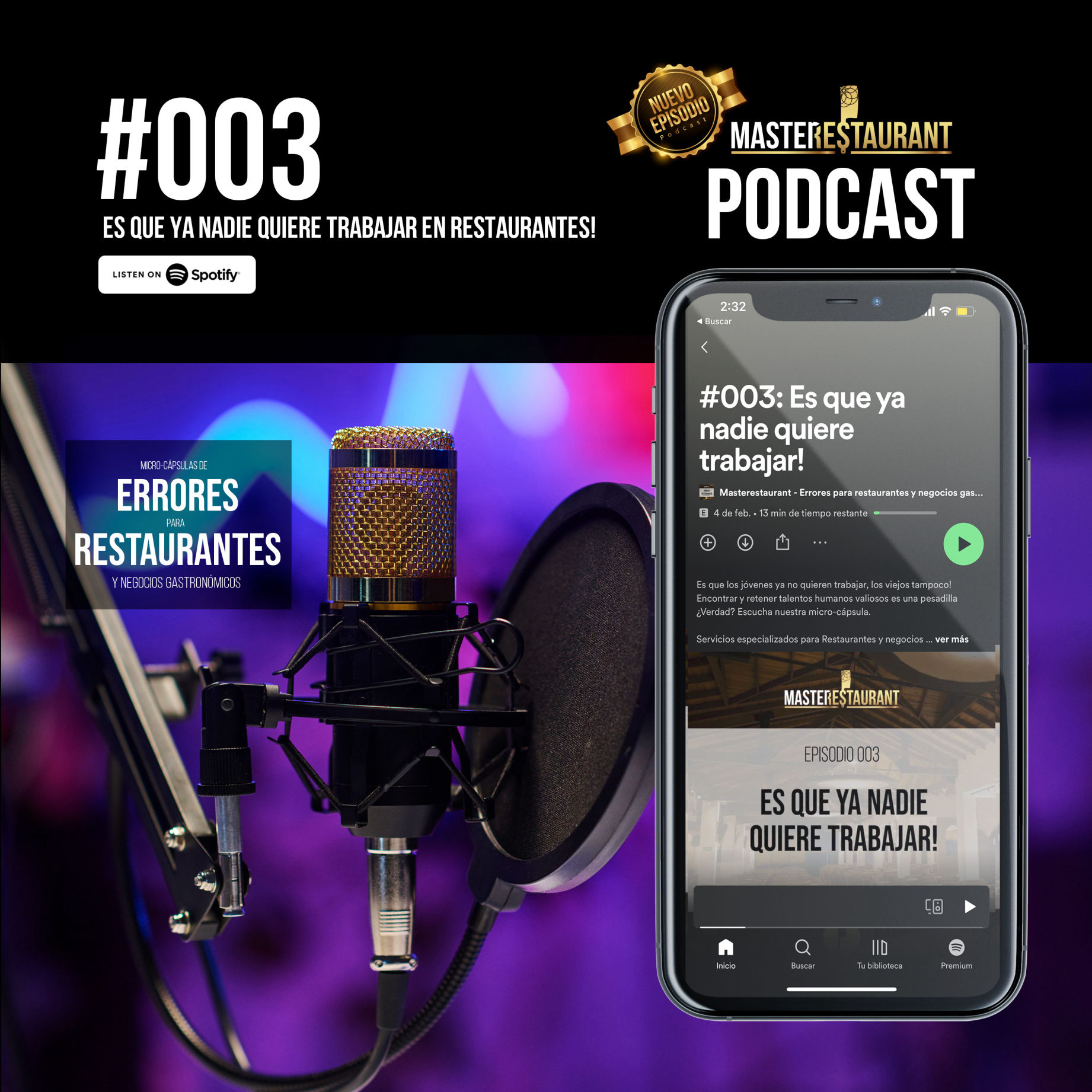 Masterestaurant - Episodio #003 Podcast Restaurantes Es que ya nadie quiere trabajar en restaurantes!