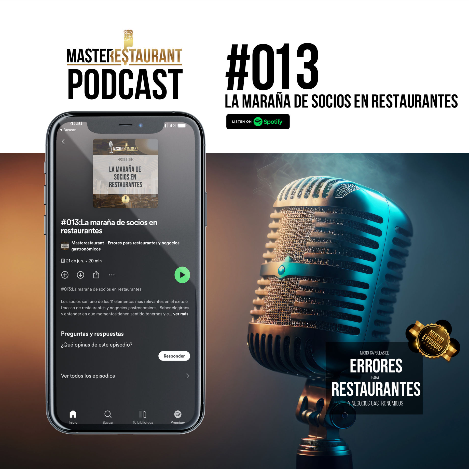 Masterestaurant - Episodio #013 Podcast Restaurantes - La maraña de socios en restaurantes 