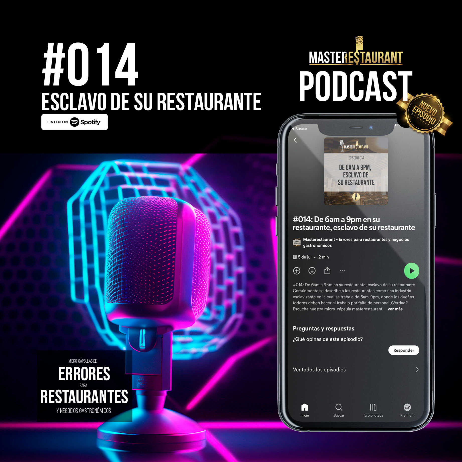 Masterestaurant - Episodio #014 Podcast Restaurantes - Dueños de restaurantes esclavos de la operatividad!