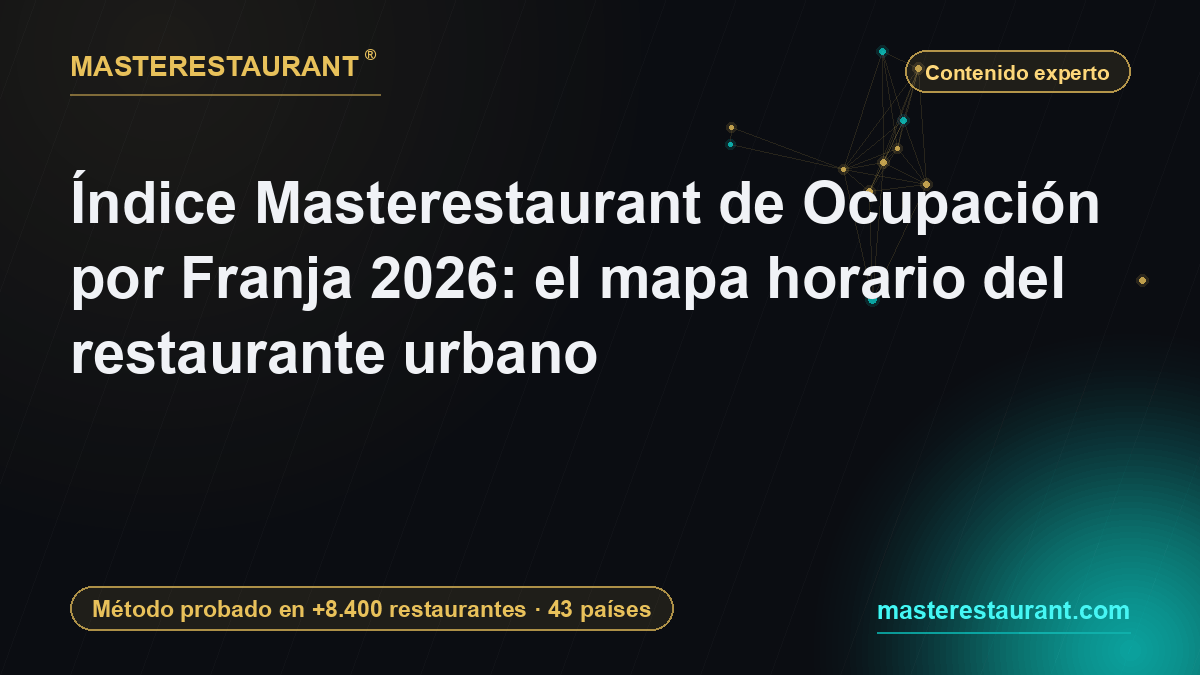 Índice Masterestaurant de Ocupación por Franja 2026: el mapa horario del restaurante urbano — Masterestaurant