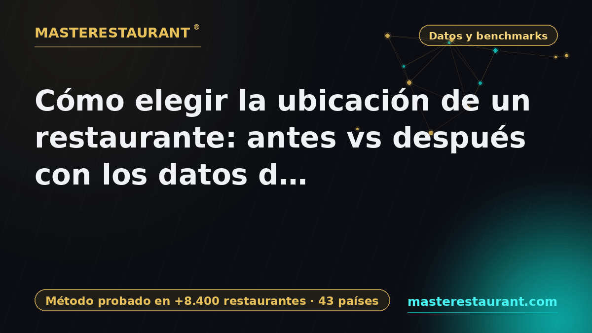 How to Choose a Restaurant Location: Before vs After with Masterestaurant Data — Masterestaurant