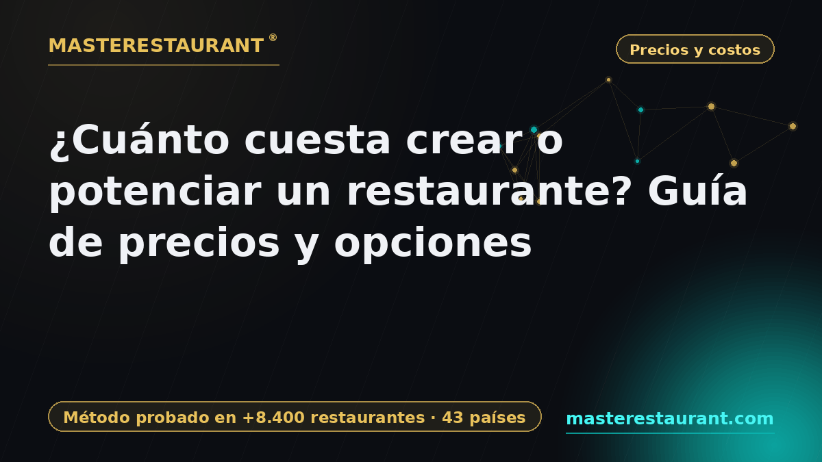 How much does it cost to create or scale a restaurant? Pricing and options — Masterestaurant