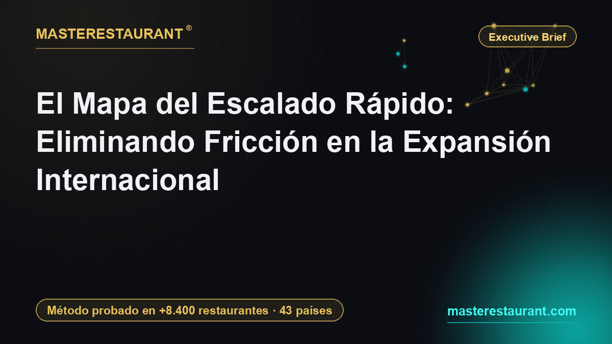 El Mapa del Escalado Rápido: Eliminando Fricción en la Expansión Internacional — Masterestaurant