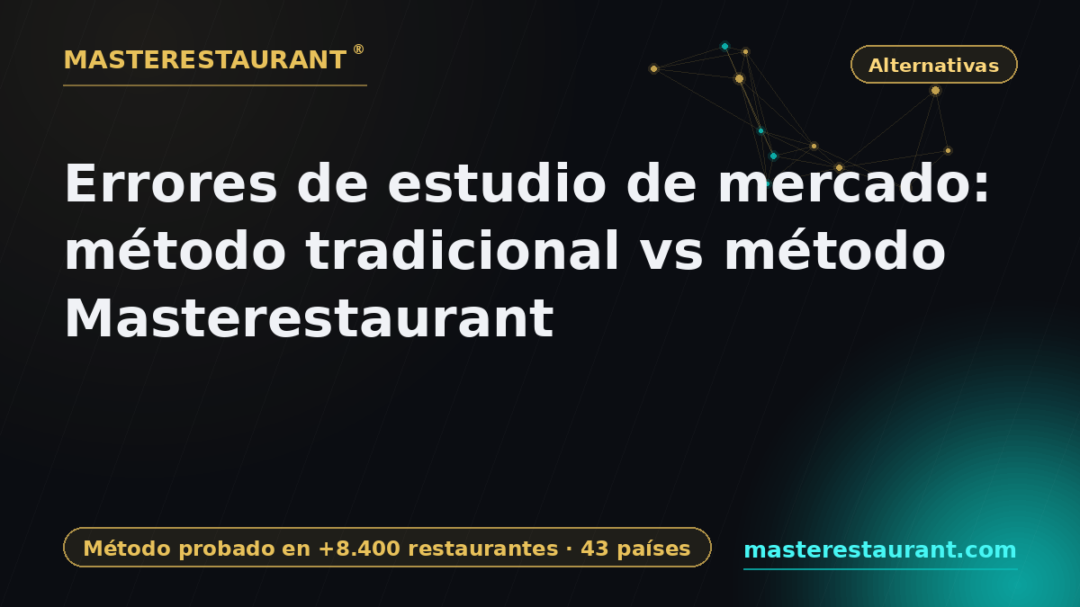 Market Research Errors: Traditional Method vs Masterestaurant Method — Masterestaurant