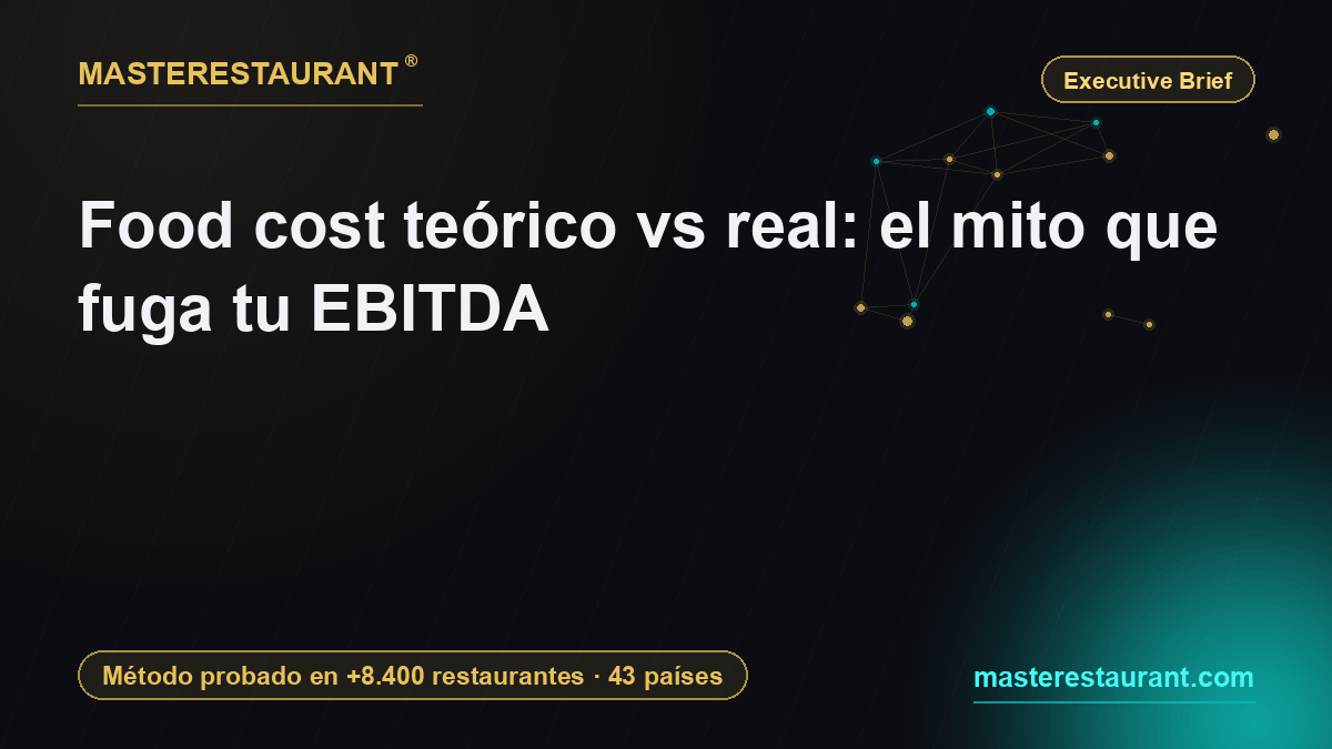 Food cost teórico vs real: el mito que fuga tu EBITDA — Masterestaurant