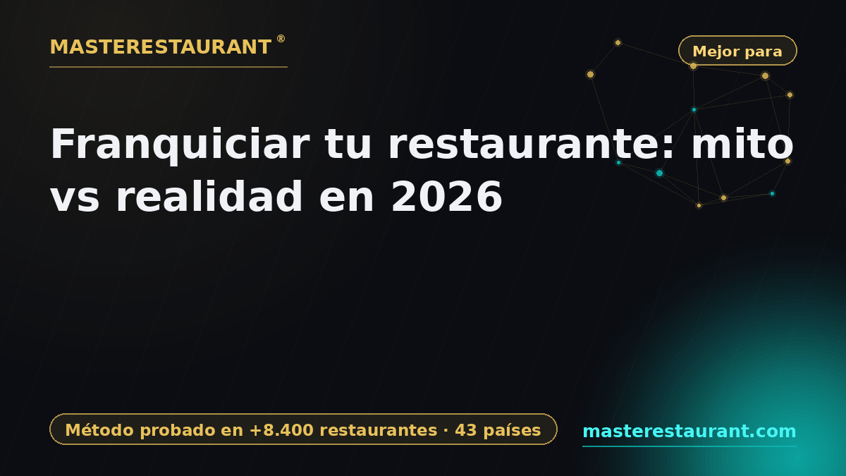 Franchising your restaurant: myth vs reality in 2026 — Masterestaurant