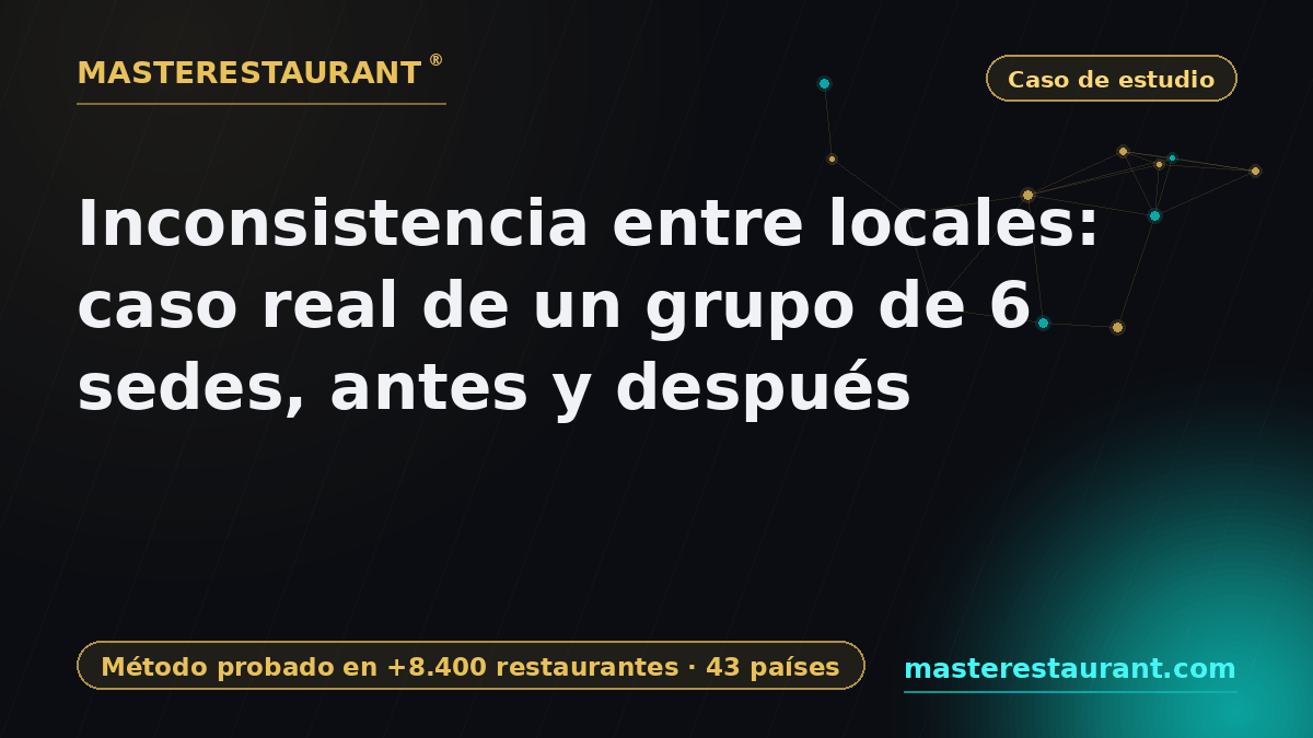 Inconsistency between locations: real case of a 6-site group, before and after — Masterestaurant