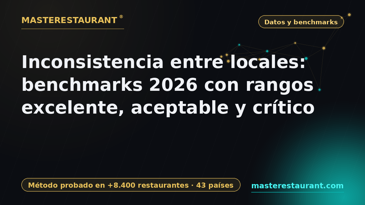 Inconsistency between locations: 2026 benchmarks with excellent, acceptable and critical ranges — Masterestaurant