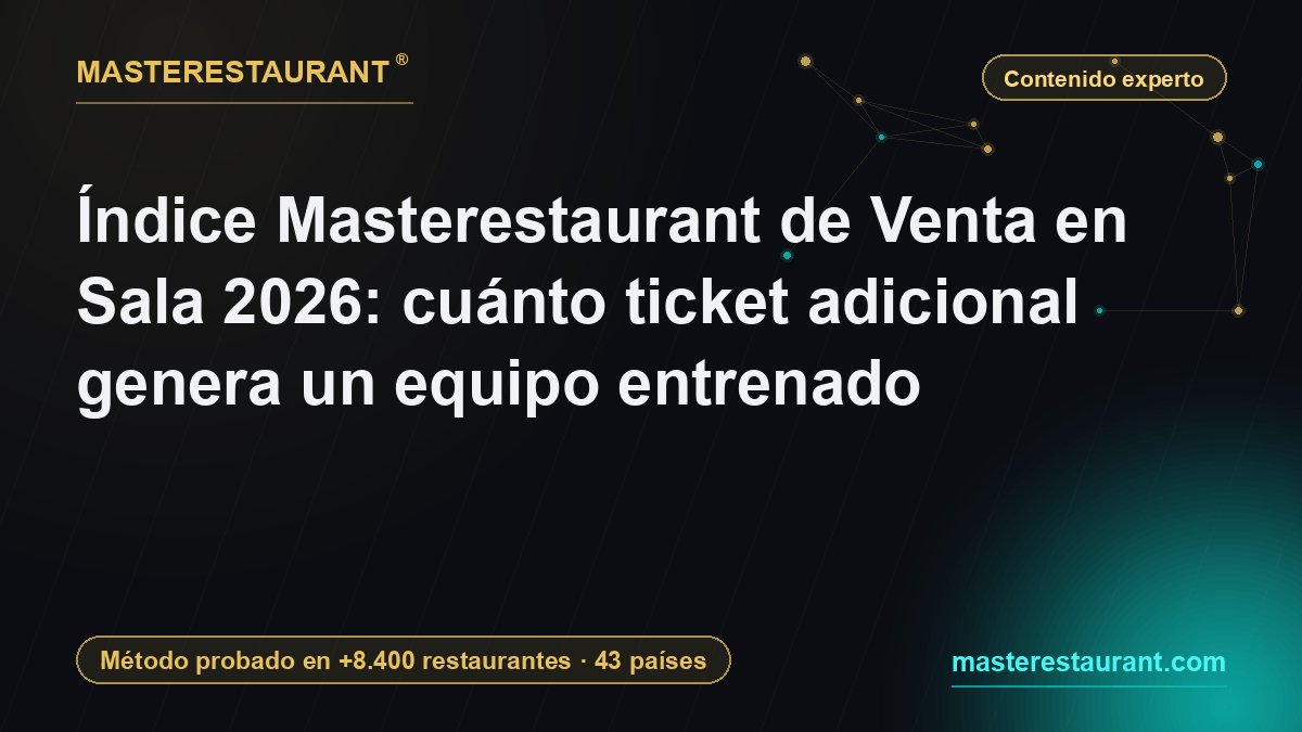 Índice Masterestaurant de Venta en Sala 2026: cuánto ticket adicional genera un equipo entrenado — Masterestaurant