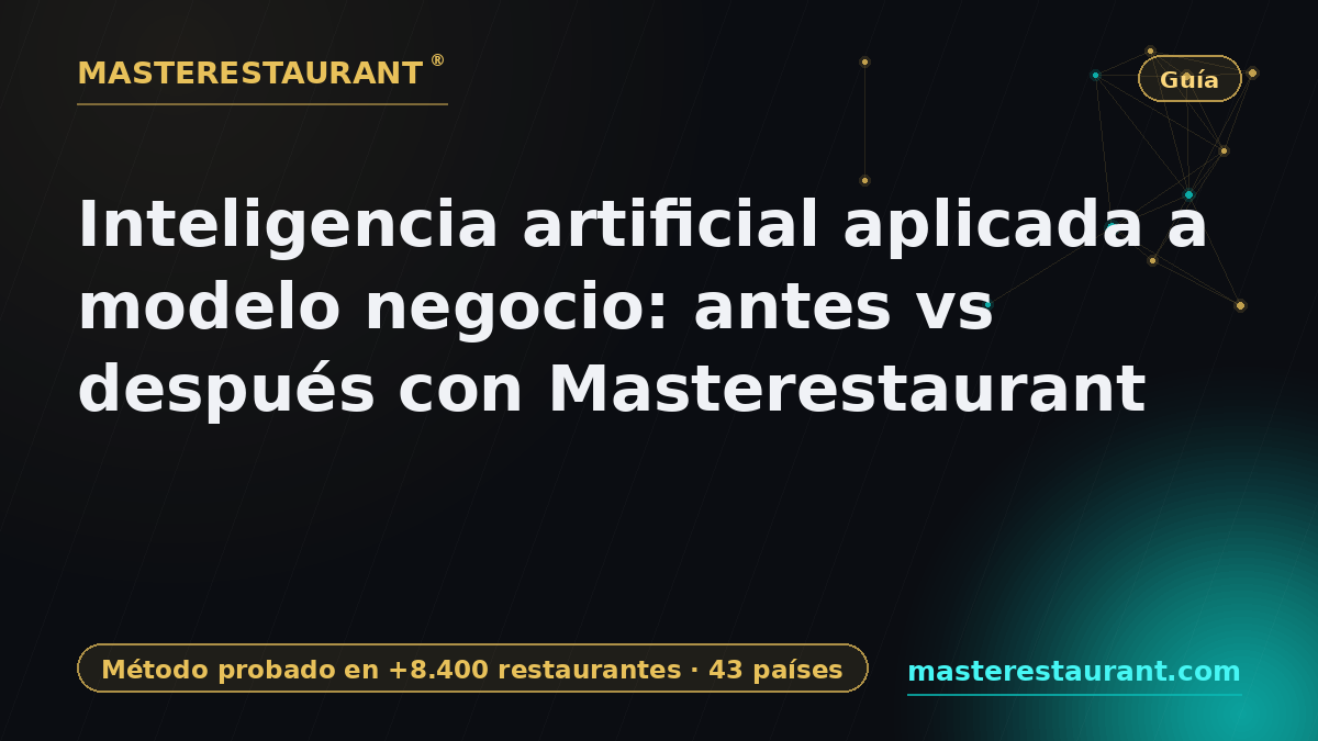 Artificial intelligence applied to business model: before vs after with Masterestaurant — Masterestaurant