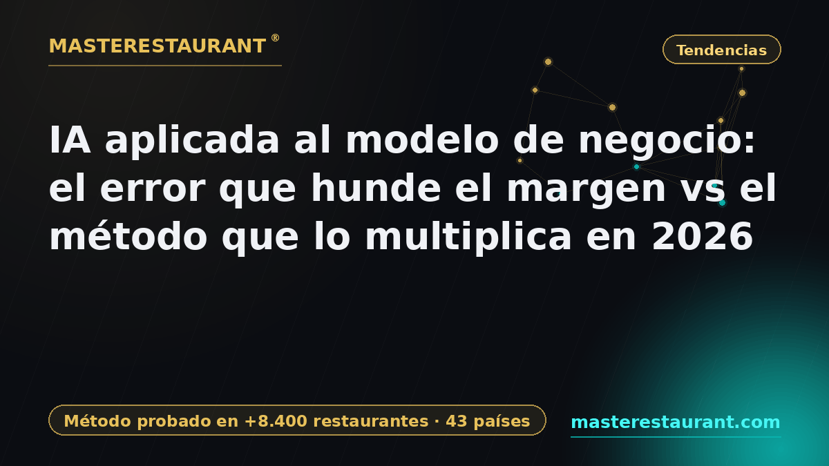 AI applied to the business model: the mistake that kills margin vs the method that multiplies it in 2026 — Masterestaurant