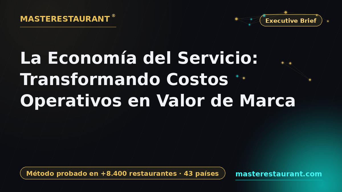 La Economía del Servicio: Transformando Costos Operativos en Valor de Marca — Masterestaurant
