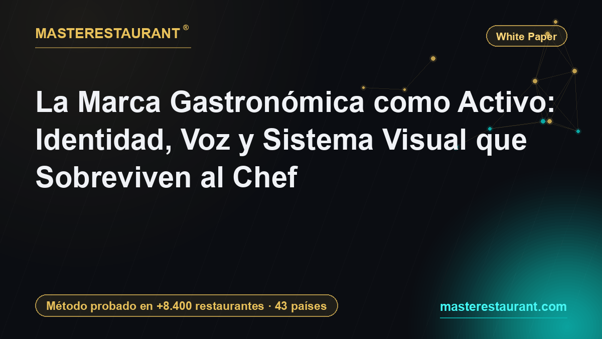 La Marca Gastronómica como Activo: Identidad, Voz y Sistema Visual que Sobreviven al Chef — Masterestaurant