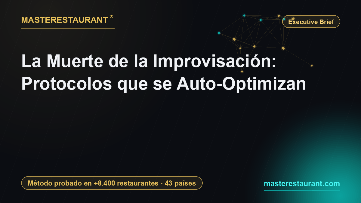 The Death of Improvisation: Self-Optimizing Protocols — Masterestaurant