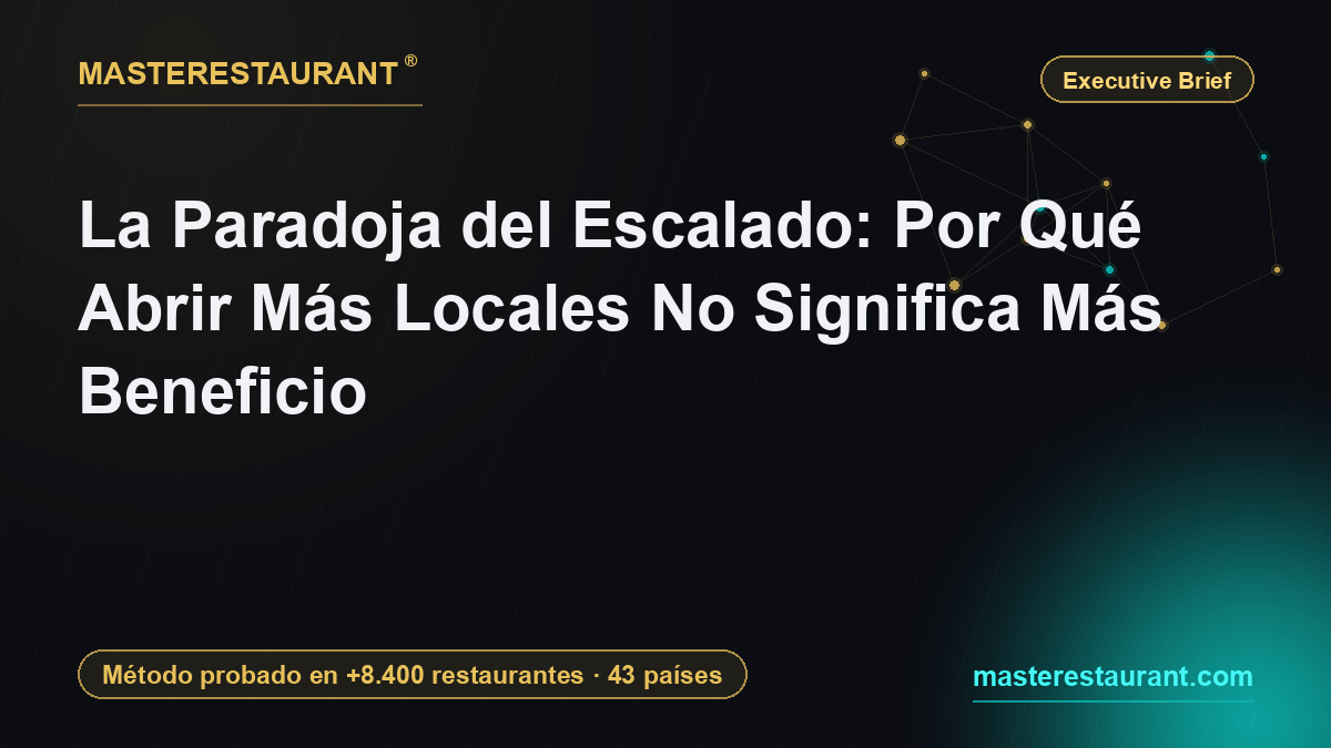 The Scaling Paradox: Why More Locations Don't Mean More Profit — Masterestaurant