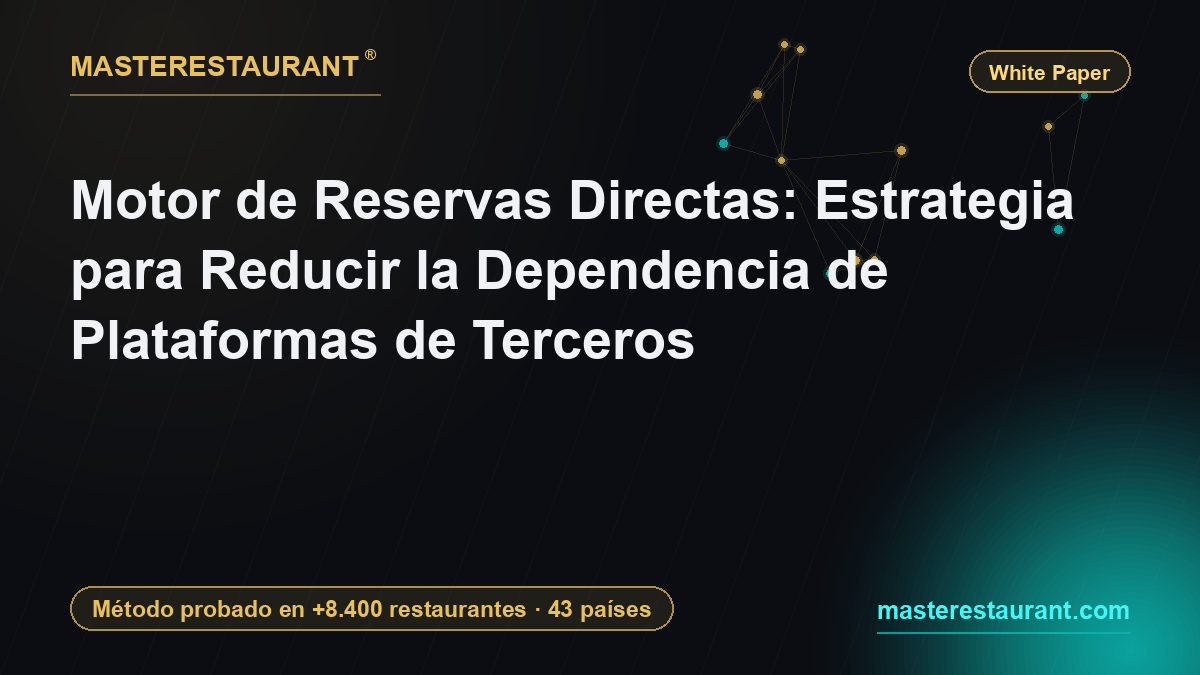 Motor de Reservas Directas: Estrategia para Reducir la Dependencia de Plataformas de Terceros — Masterestaurant