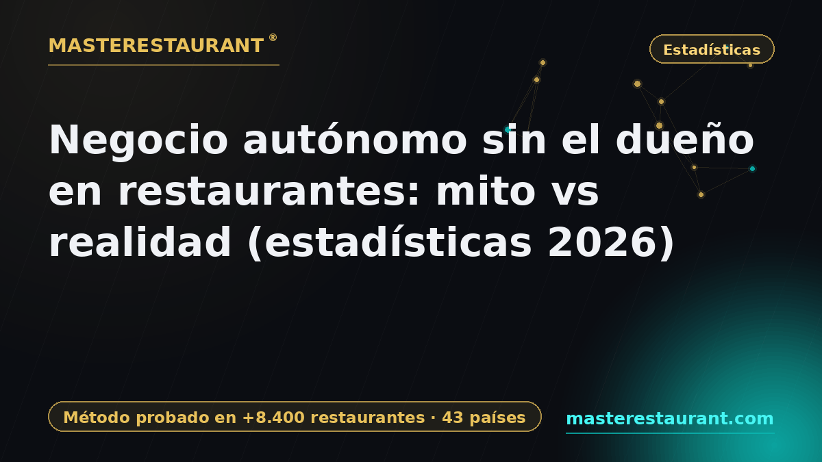 Autonomous Restaurant Without the Owner: Myth vs Reality (2026 Statistics) — Masterestaurant