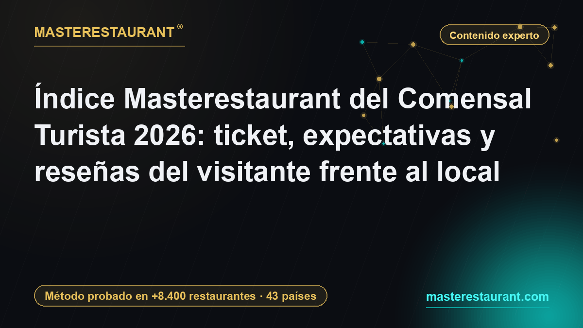 Índice Masterestaurant del Comensal Turista 2026: ticket, expectativas y reseñas del visitante frente al local — Masterestaurant