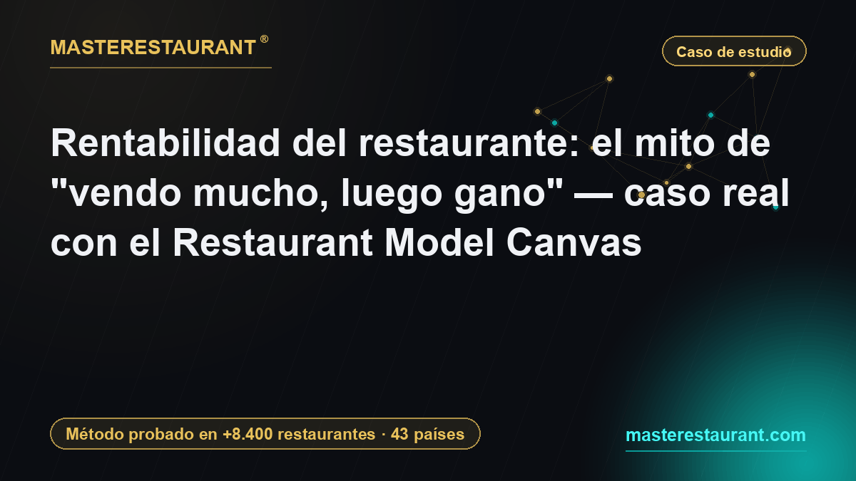 Rentabilidad del restaurante: el mito de "vendo mucho, luego gano" — caso real con el Restaurant Model Canvas — Masterestaurant