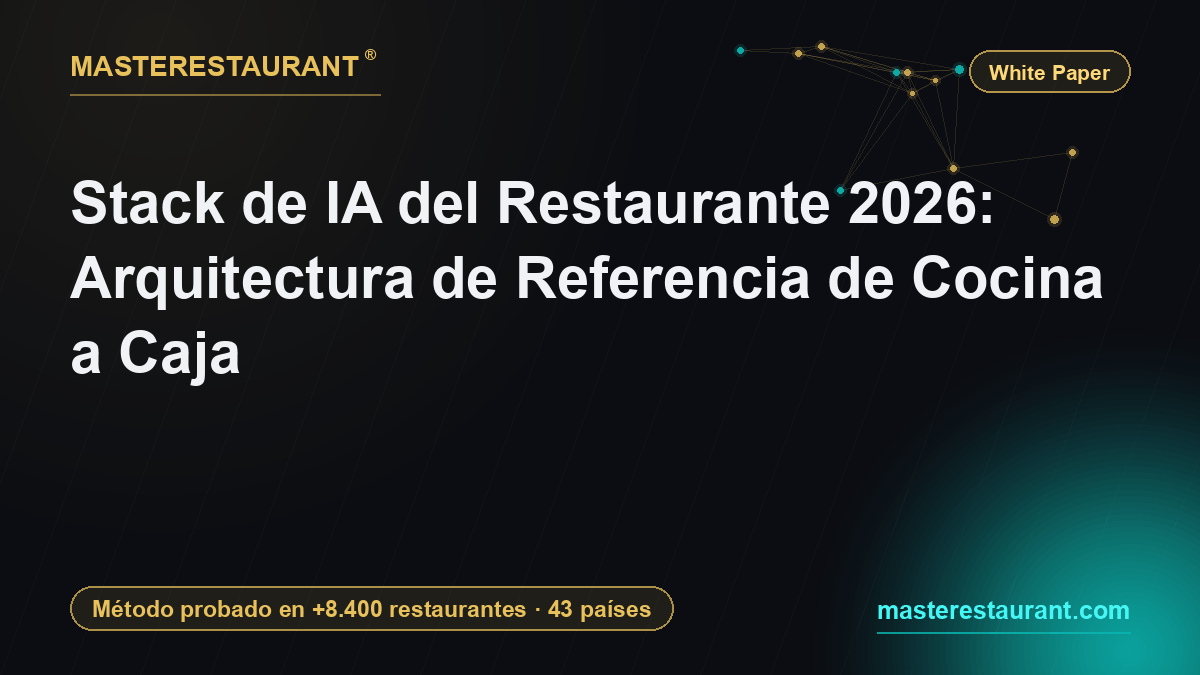 Stack de IA del Restaurante 2026: Arquitectura de Referencia de Cocina a Caja — Masterestaurant