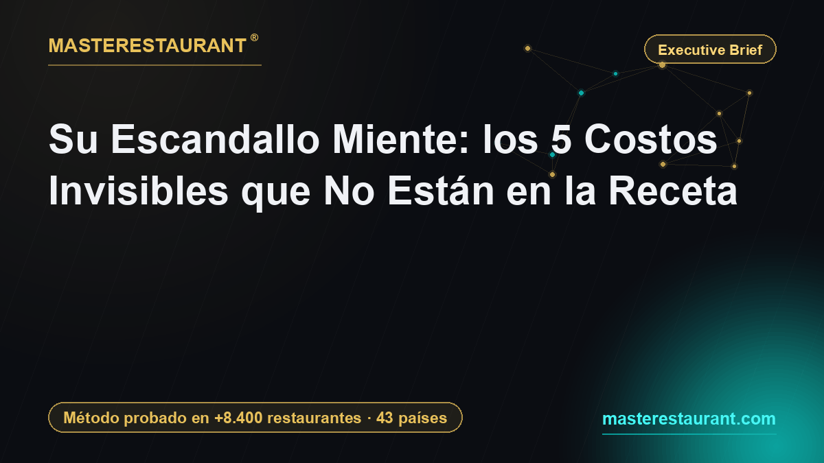 Su Escandallo Miente: los 5 Costos Invisibles que No Están en la Receta — Masterestaurant