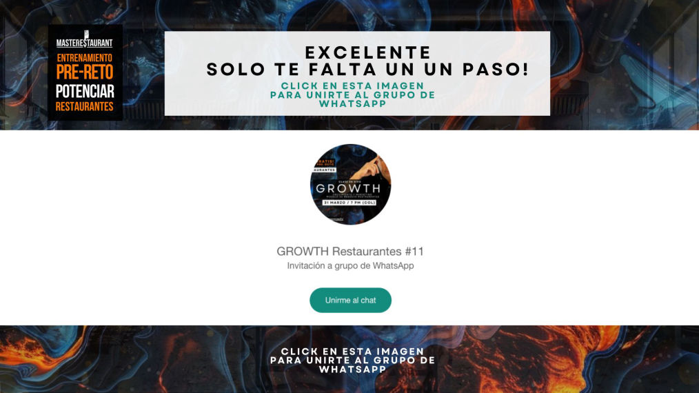 Unirte al grupo de whatsapp de la clase gratis