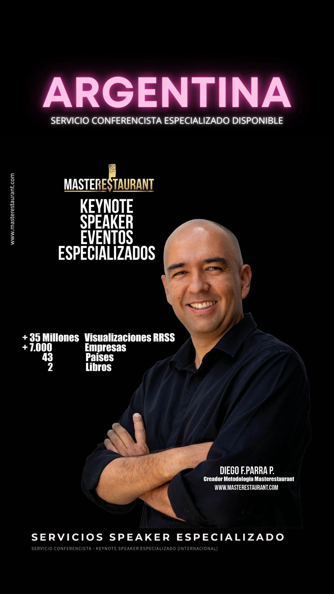 Keynote Speaker Restaurantes y negocios gastronómicos disponible para Argentina