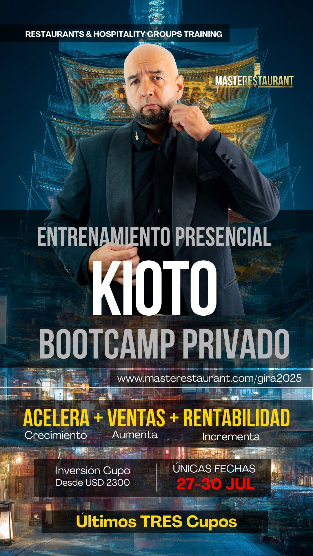 MASTERESTAURANT - Bootcamp Privado Presencial Restaurantes EN KIOTO