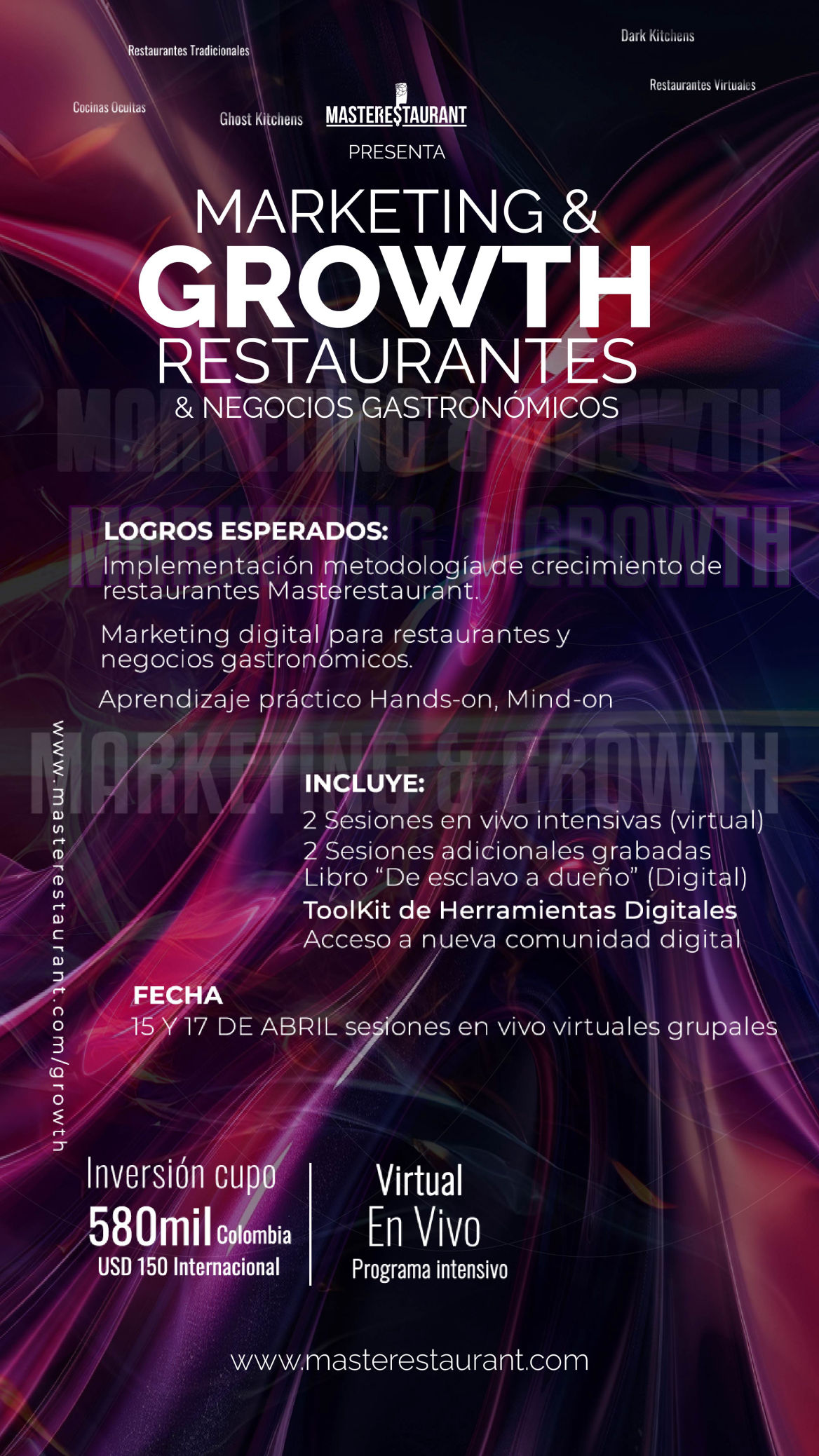 Marketing and Growth restaurantes tradicionales, restaurantes virtuales, cocinas ocultas, ghost kitchens, dark kitchens, empresa foodtech, sector horeca y negocios gastronómicos Masterestaurant (masterestaurant)