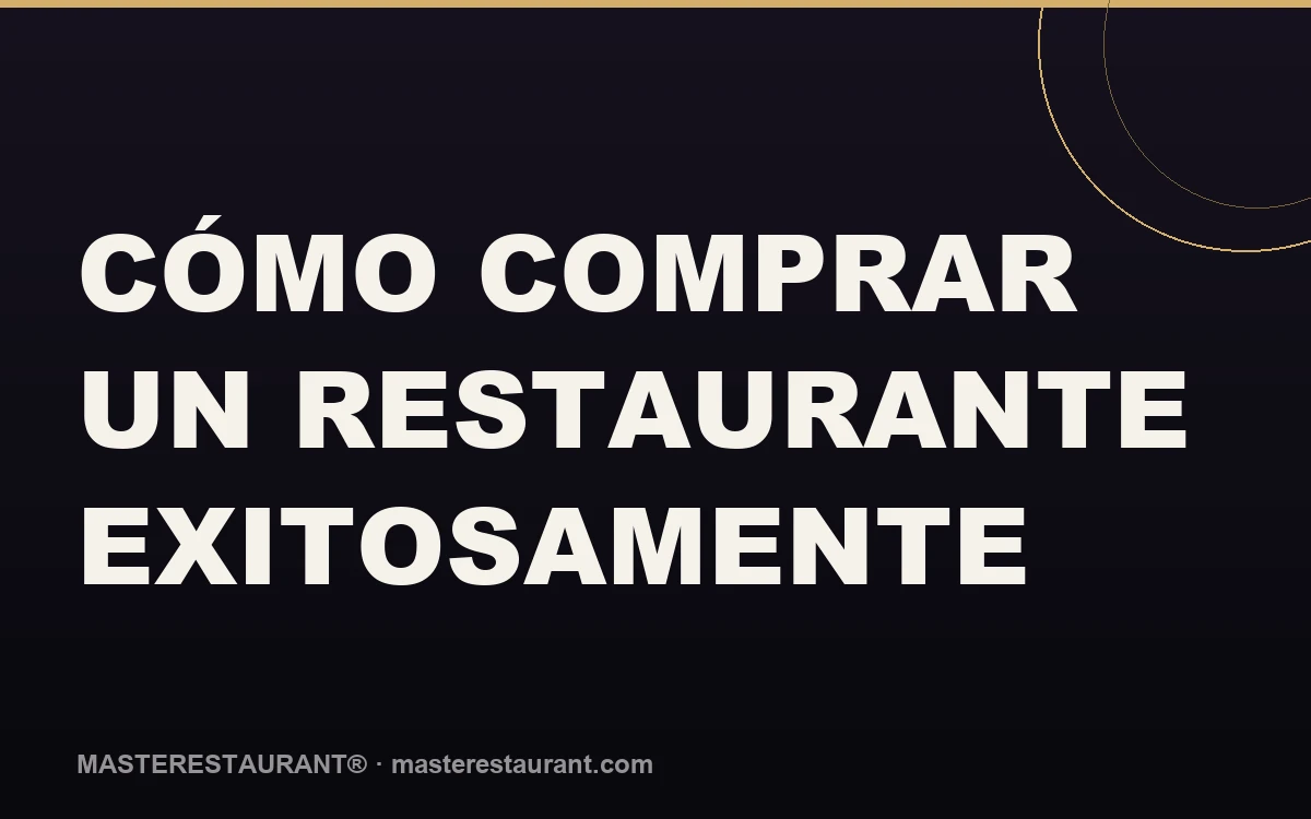 Course: How to Buy a Restaurant Successfully