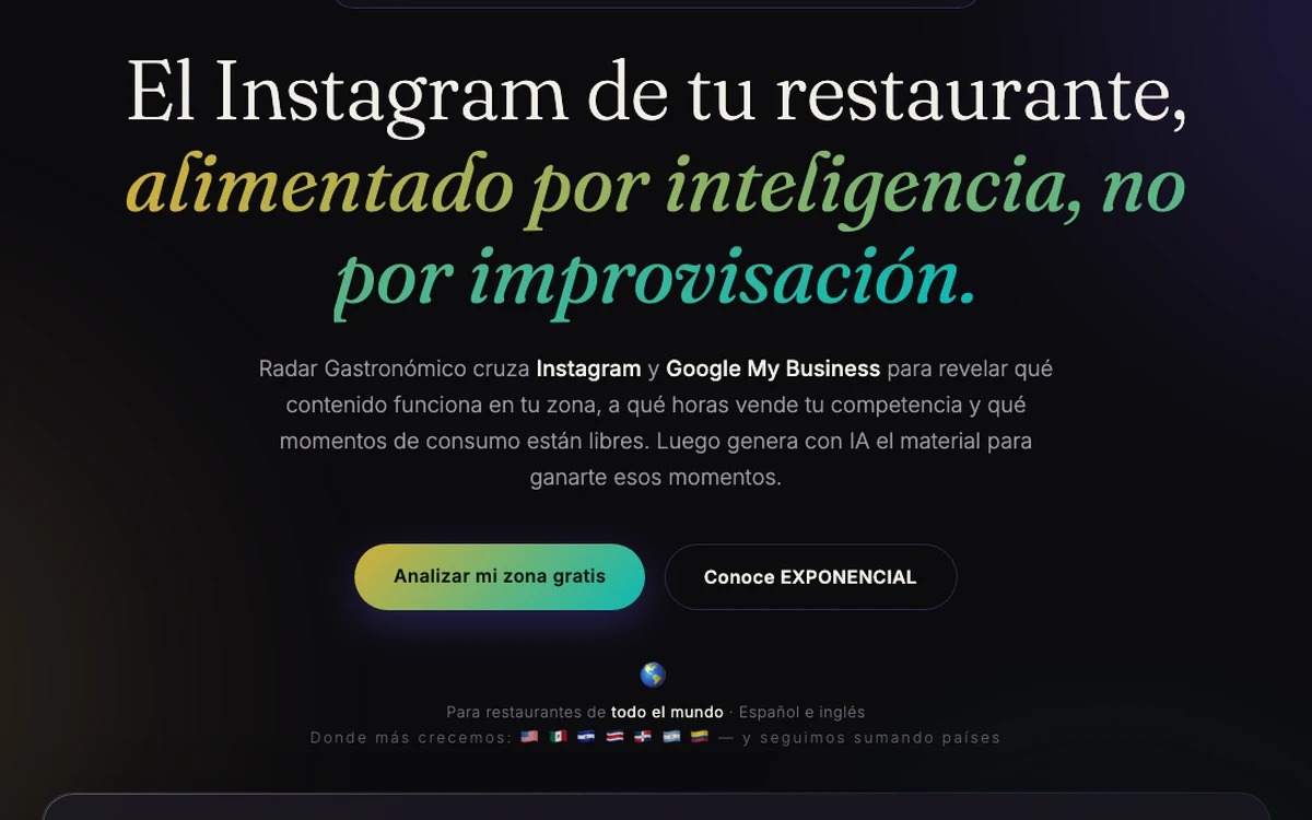 Restaurant Radar
