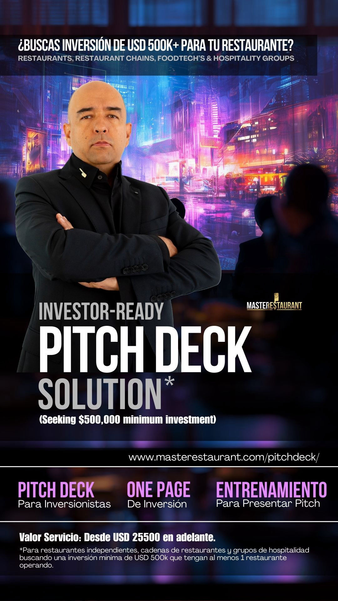 Investor-Ready Pitch Deck para Restaurantes | Masterestaurant