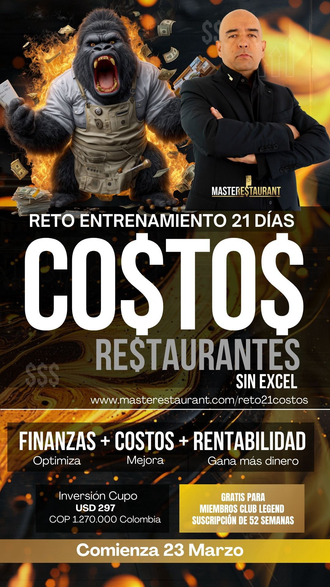 Reto 21 días costos y finanzas restaurante