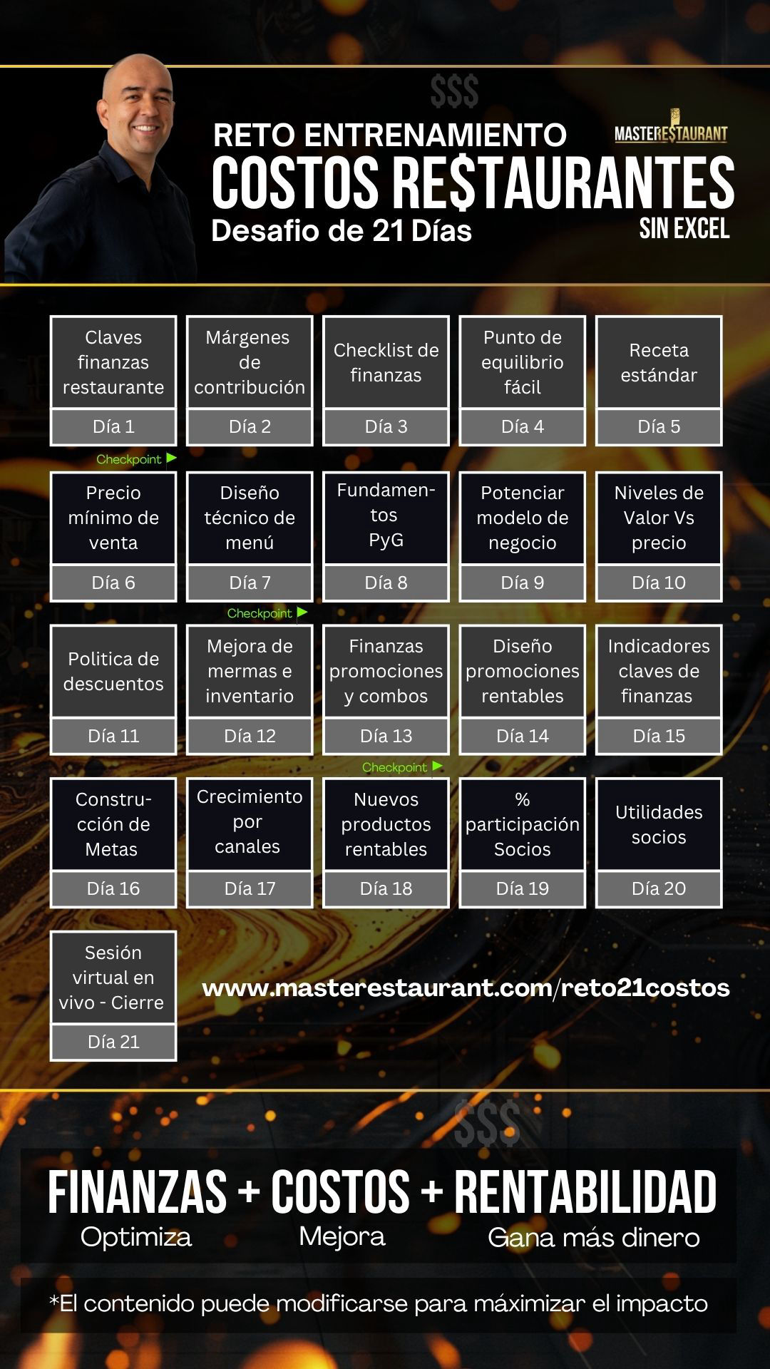 Reto 21 días costos y finanzas restaurantes