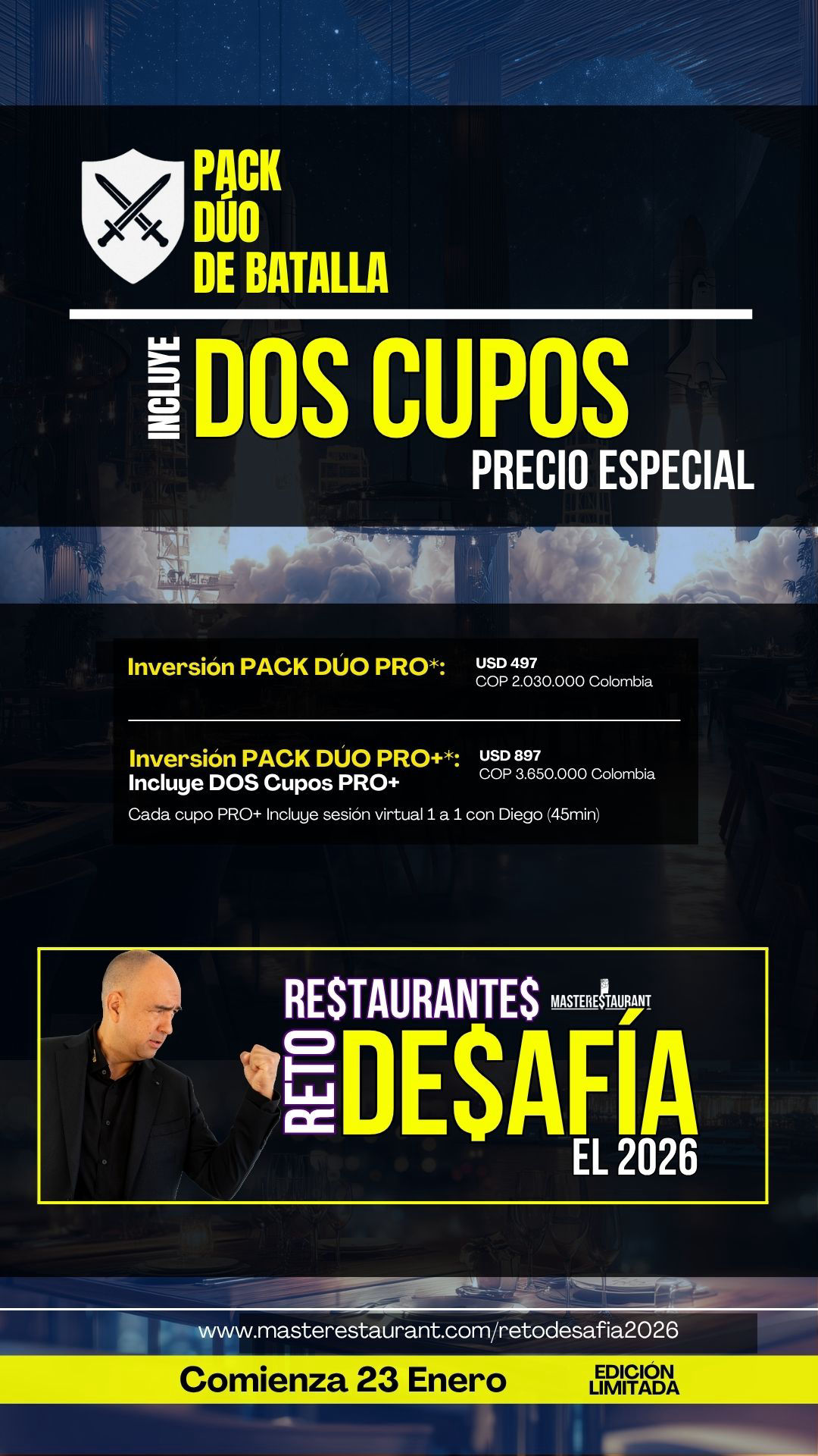 MASTERESTAURANT - Reto DESAFIA EL 2026 y transforma tu restaurante en 21 días